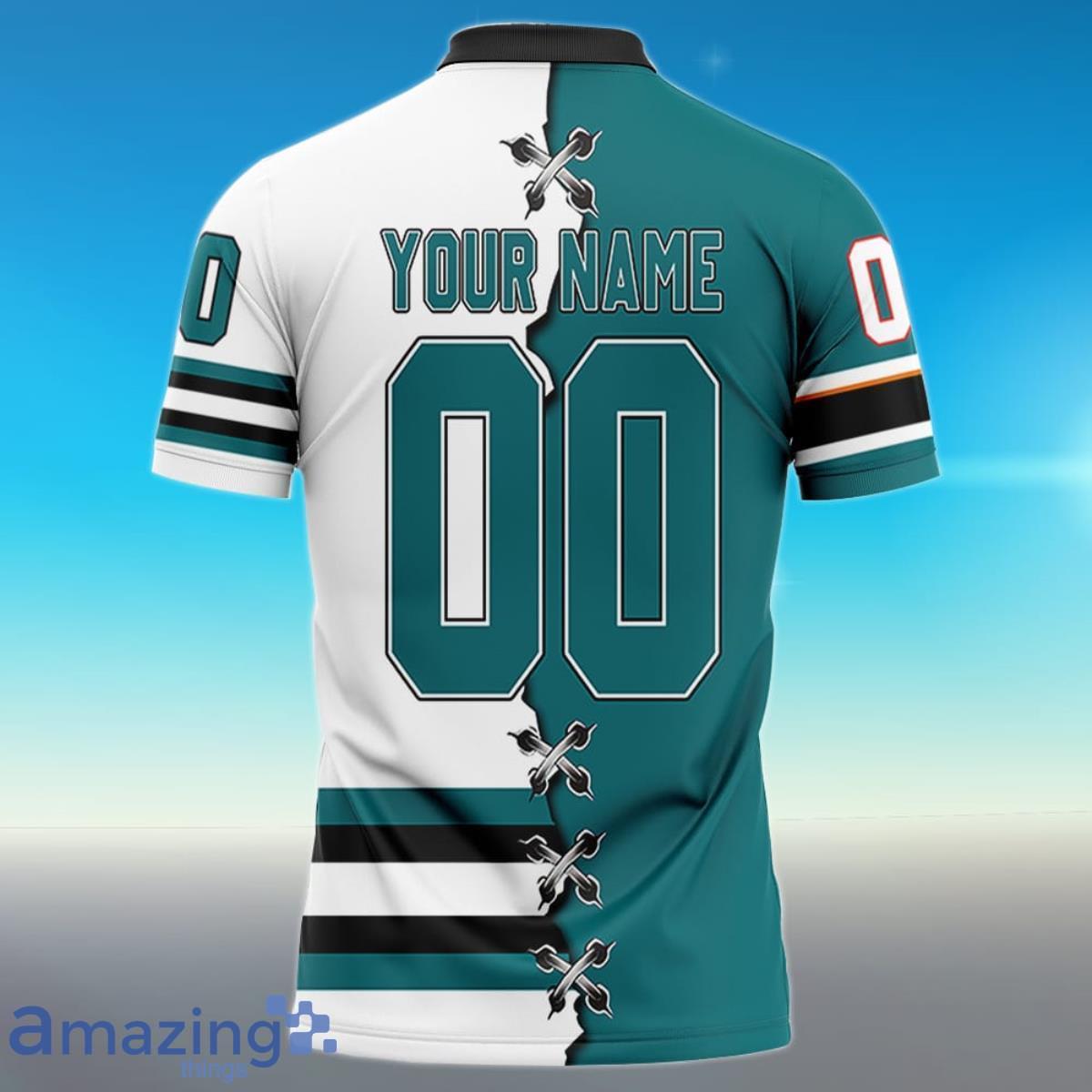 Personalized store sharks jersey