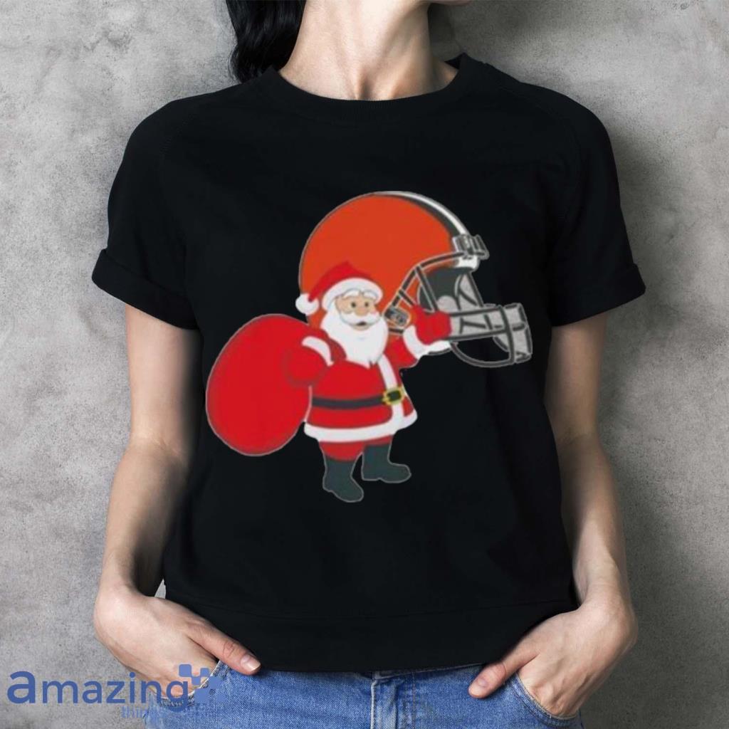 Santa Claus Cleveland Browns Nfl Christmas Shirt