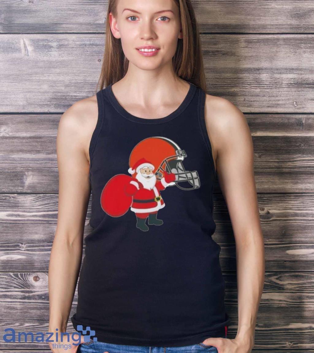 Santa Claus Cleveland Browns Nfl Christmas Shirt