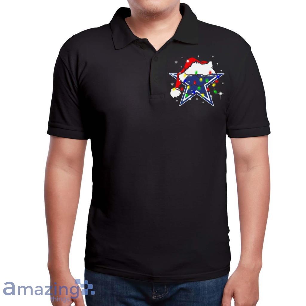 Santa Dallas Cowboys Logo Lights Christmas shirt