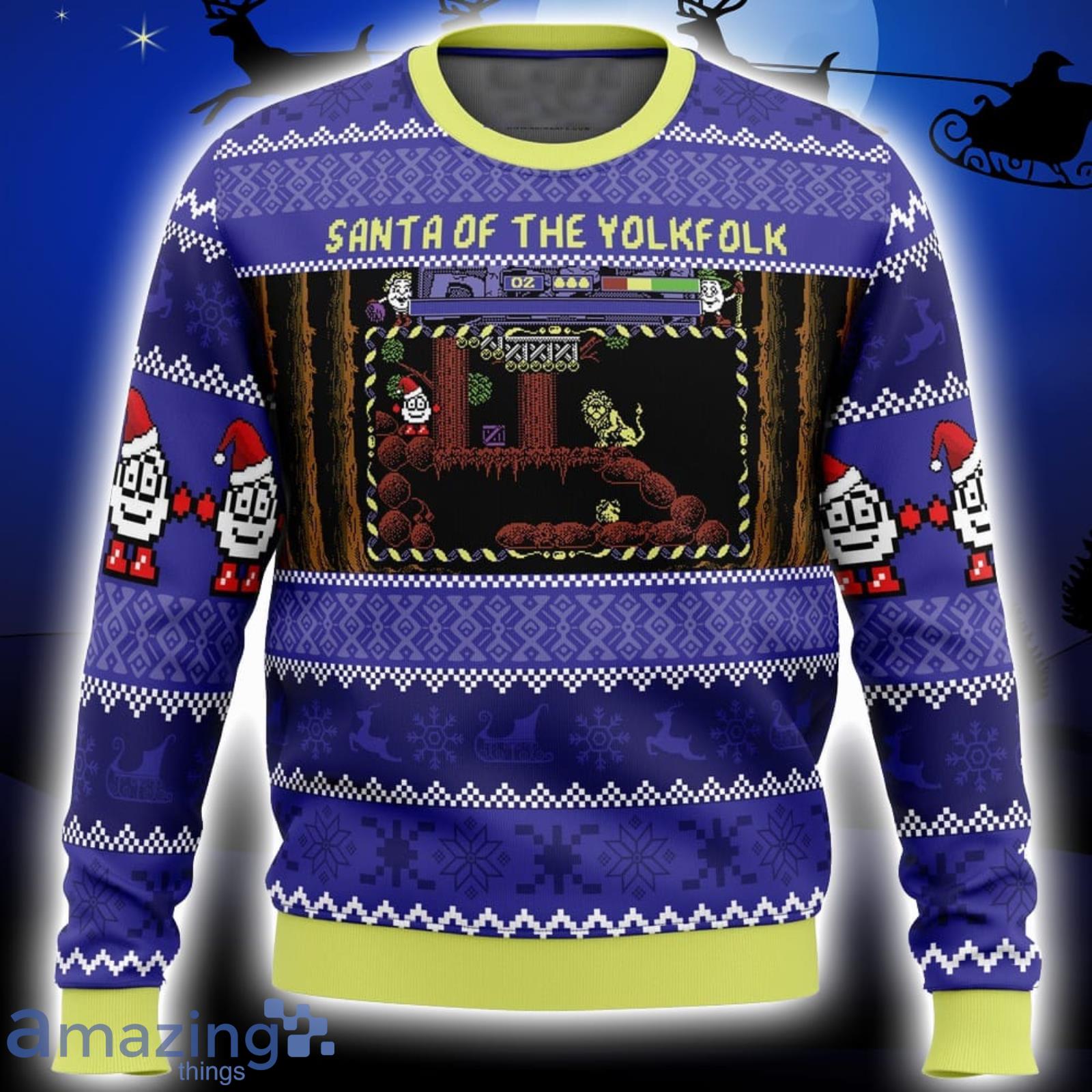Santa of the Yolkfolk A Dizzy Prince of the Yolkfolk Xmas Ugly Christmas Sweater Christmas Gift For Men And Women Product Photo 1