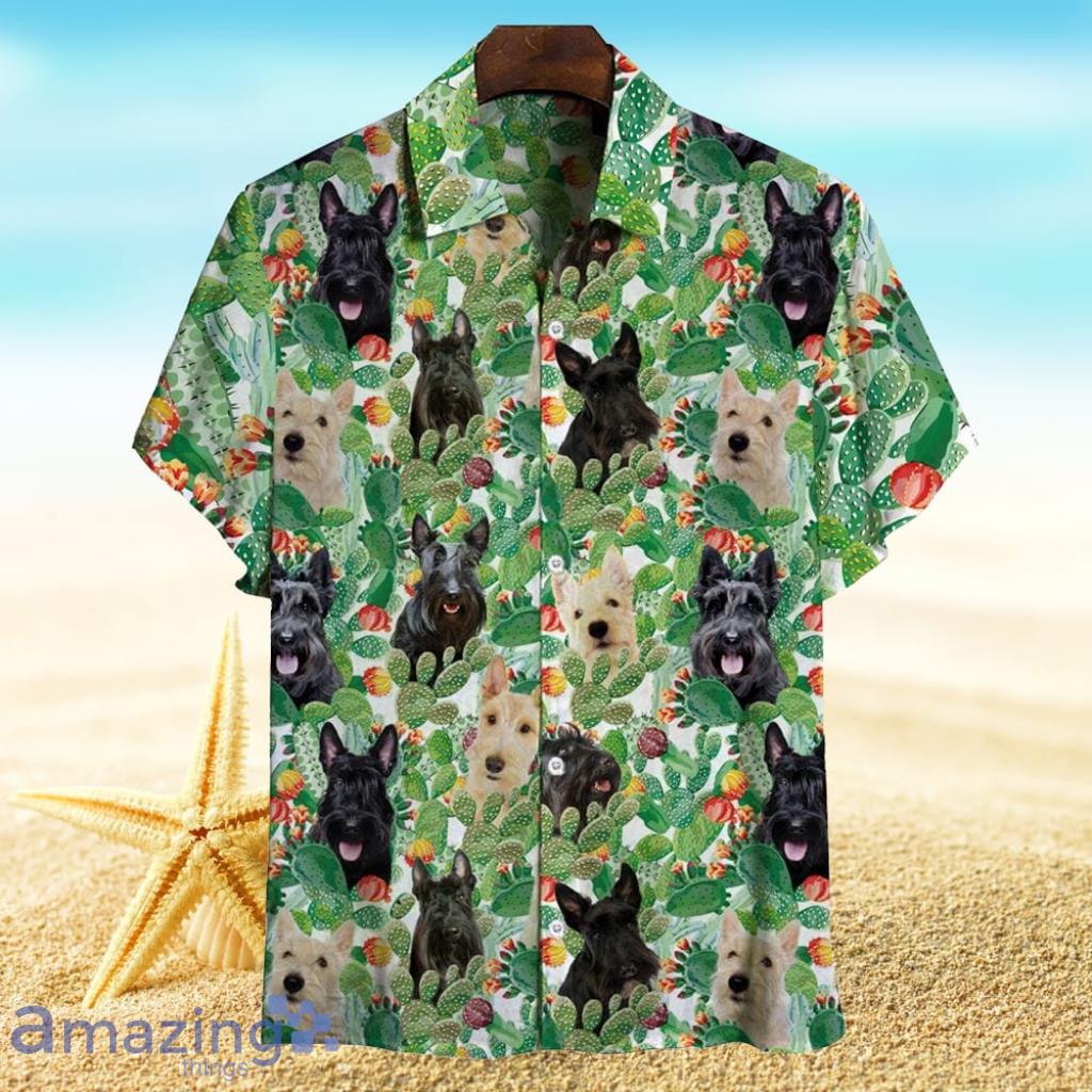 Scottish Terrier Hawaiian Shirt Tropical Lover Xmas Gift Product Photo 1