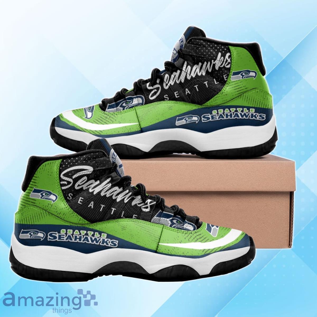 Seattle Seahawks Air Jordan 11 Sneakers Special Gift For Men And Women Fans Product Photo 1