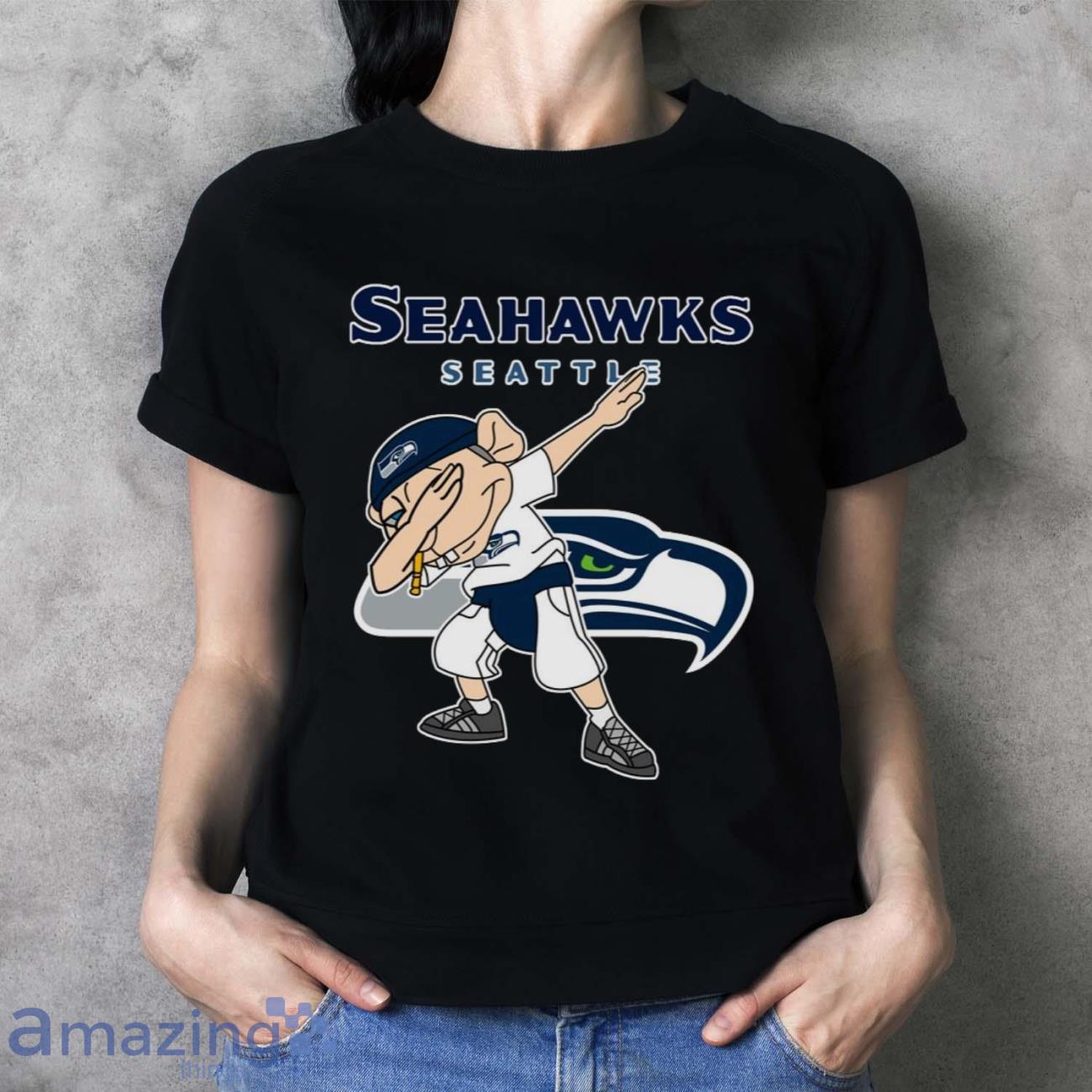 Seattle Seahawks NFL Football Jeffy Dabbing Sports T Shirt For Men