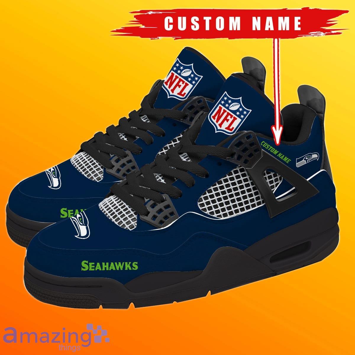 Seattle Seahawks Air Jordan Hightop Shoes Great Gift For Fans