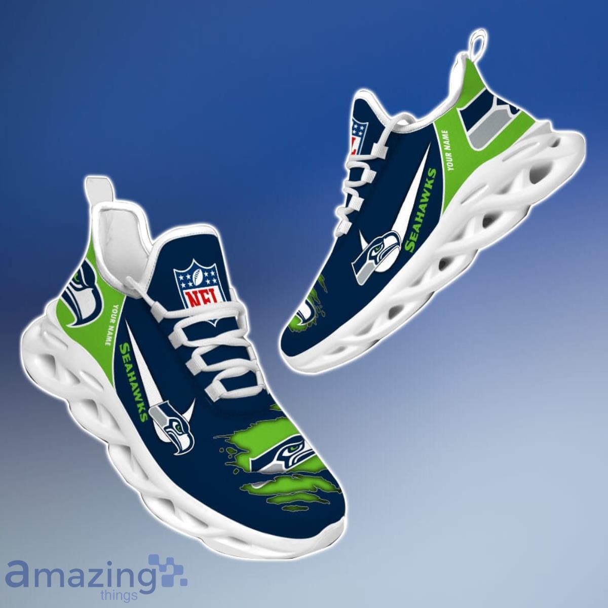 Seattle Seahawks Air Jordan Hightop Shoes Great Gift For Fans