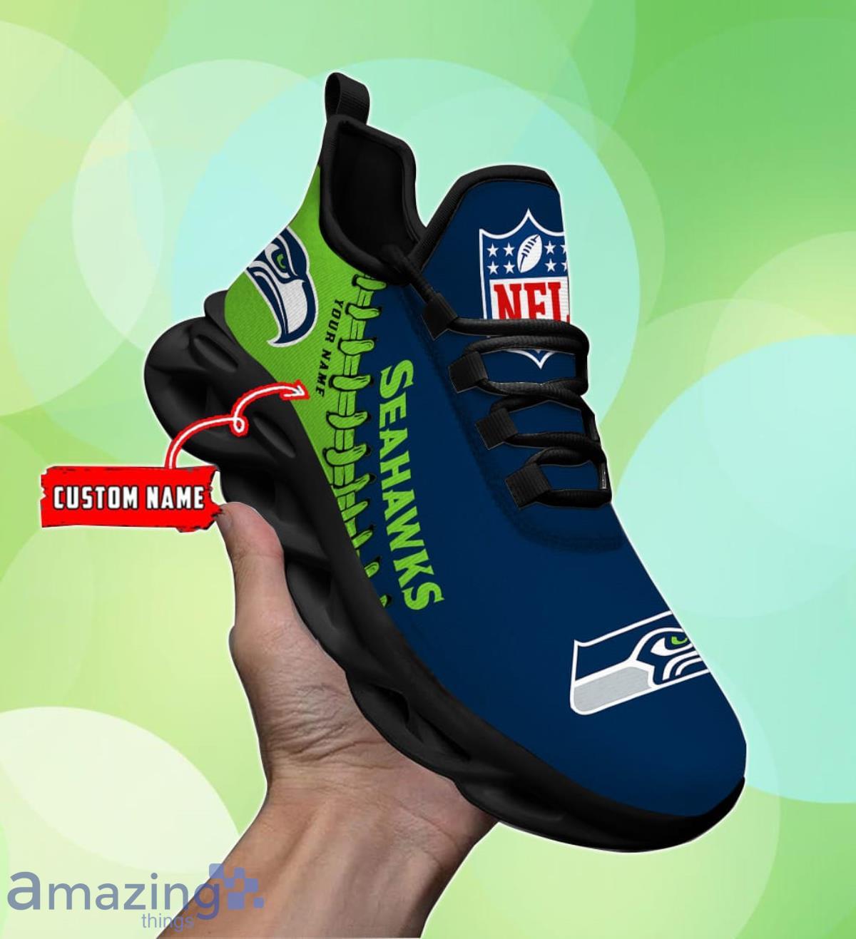 Seattle Seahawks Personalized NFL Max Soul Shoes Special Gift For Men And Women Fans Product Photo 1