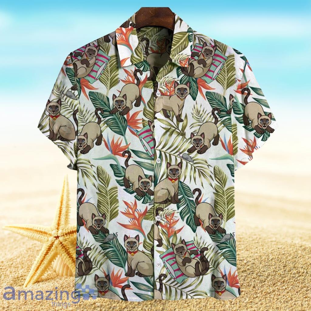 Siamese Cat Hawaiian Shirt Cat Memorial Gift Product Photo 1