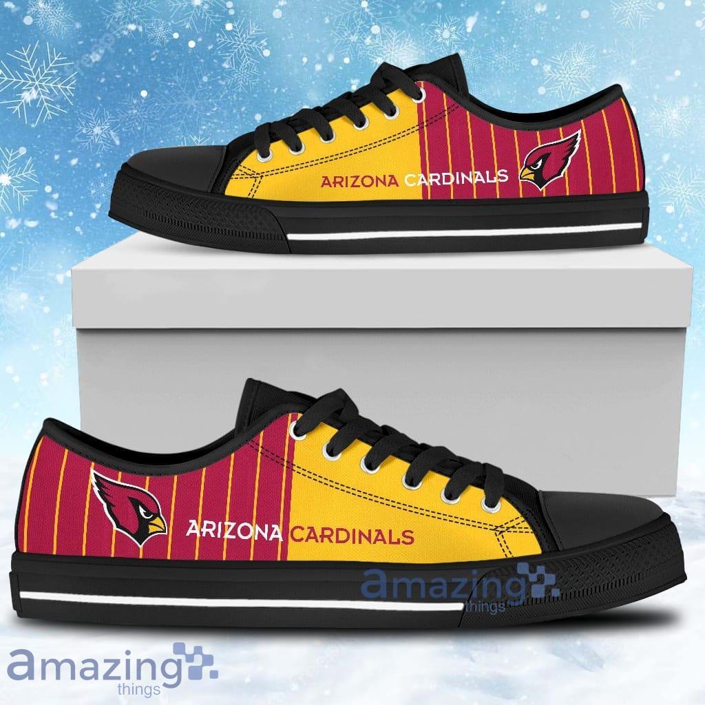 Simple Design Vertical Stripes Arizona Cardinals Low Top Shoes Product Photo 1