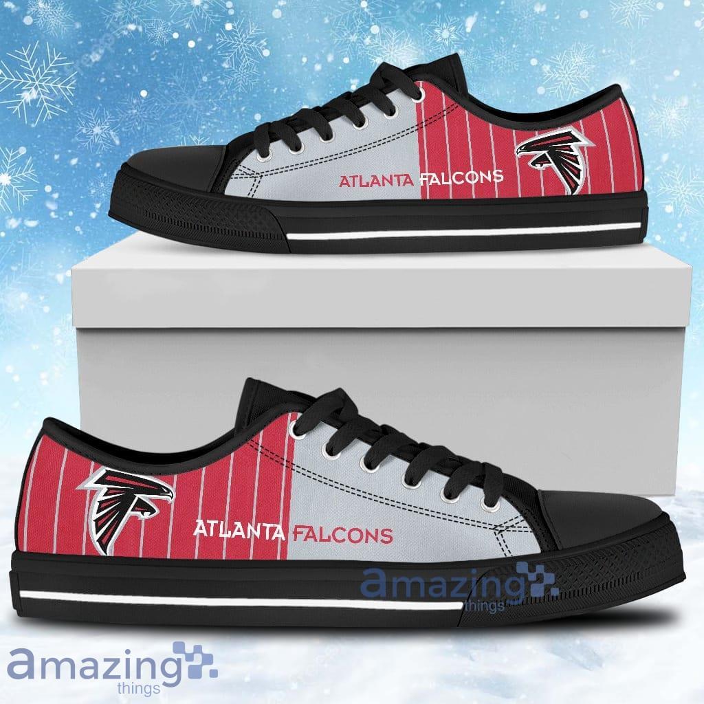 Simple Design Vertical Stripes Atlanta Falcons Low Top Shoes Product Photo 1