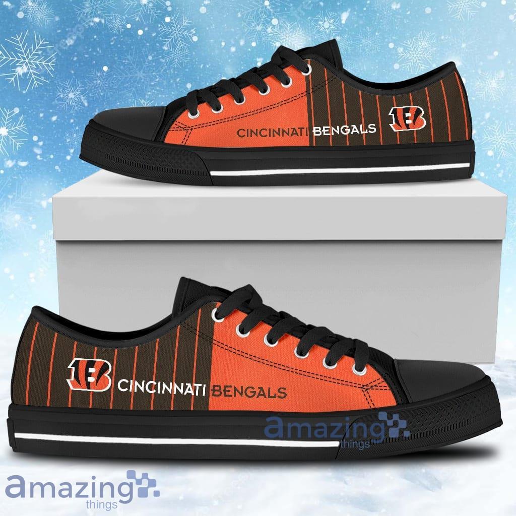 Cincinnati Bengals Womens Midsole White Sneakers