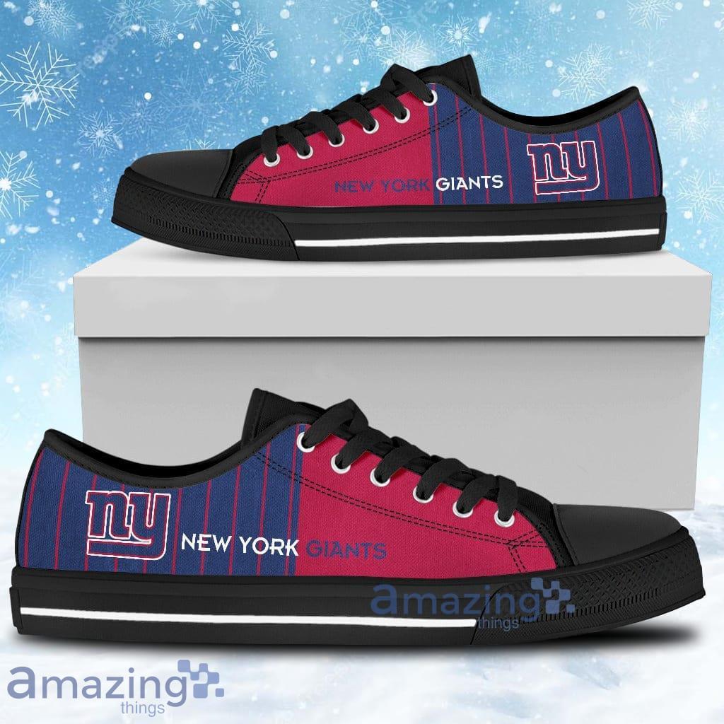 Simple Design Vertical Stripes New York Giants Low Top Shoes Product Photo 1