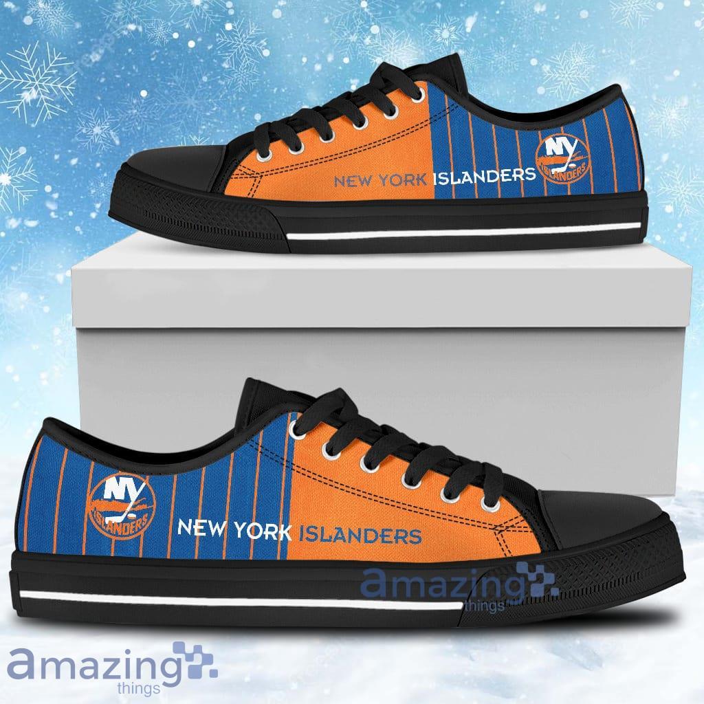 Simple Design Vertical Stripes New York Islanders Low Top Shoes Product Photo 1
