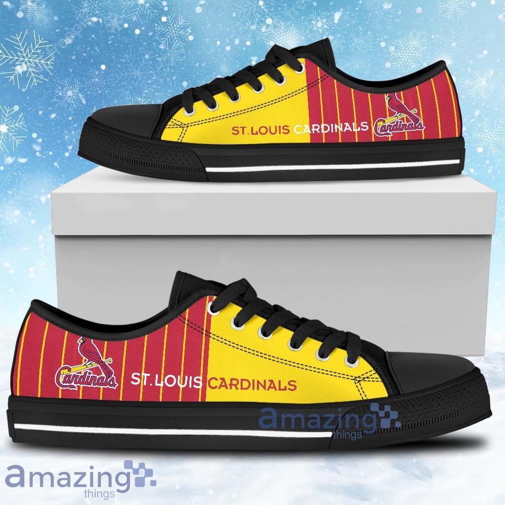 Simple Design Vertical Stripes St. Louis Cardinals Low Top Shoes Product Photo 1