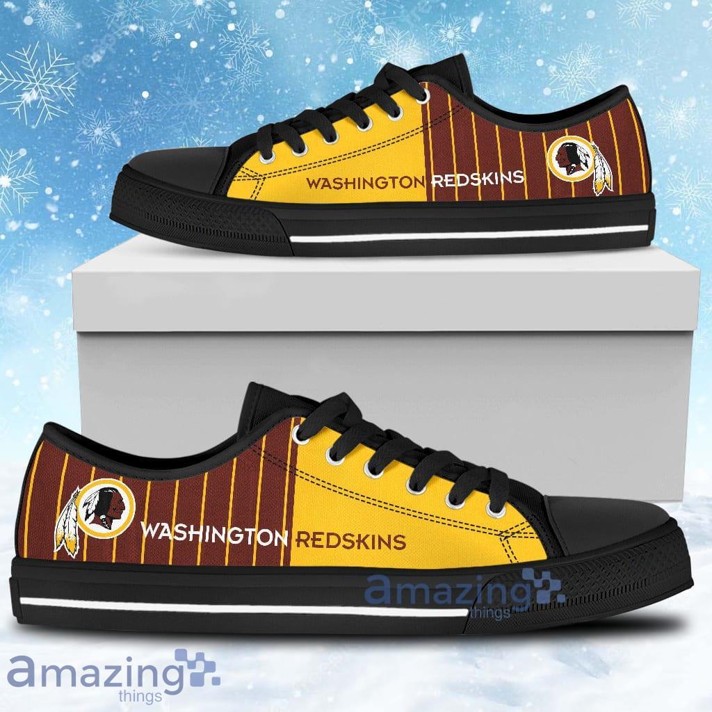 Simple Design Vertical Stripes Washington Redskins Low Top Shoes Product Photo 1