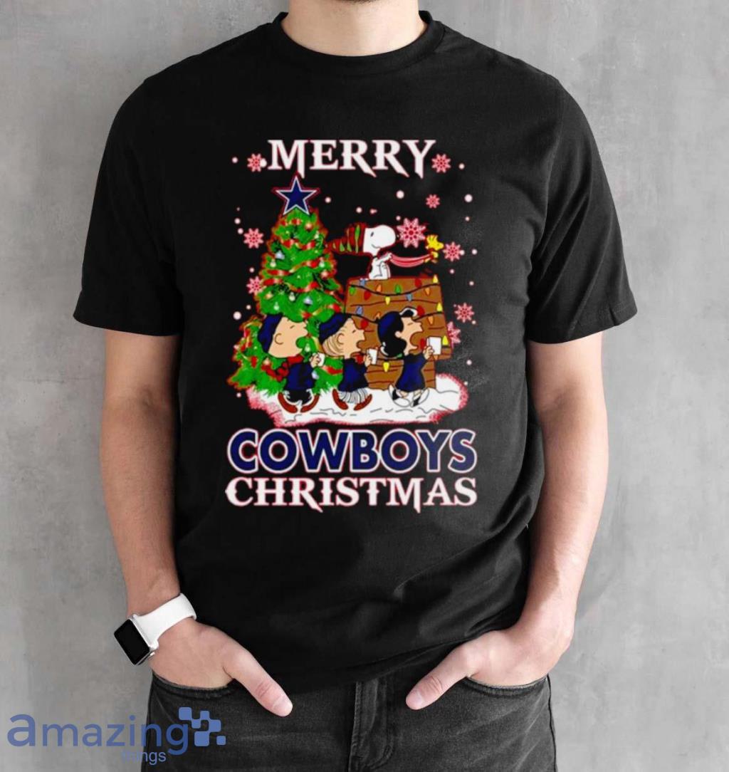 A Happy Christmas With Dallas Cowboys Snoopy Youth T-Shirt 