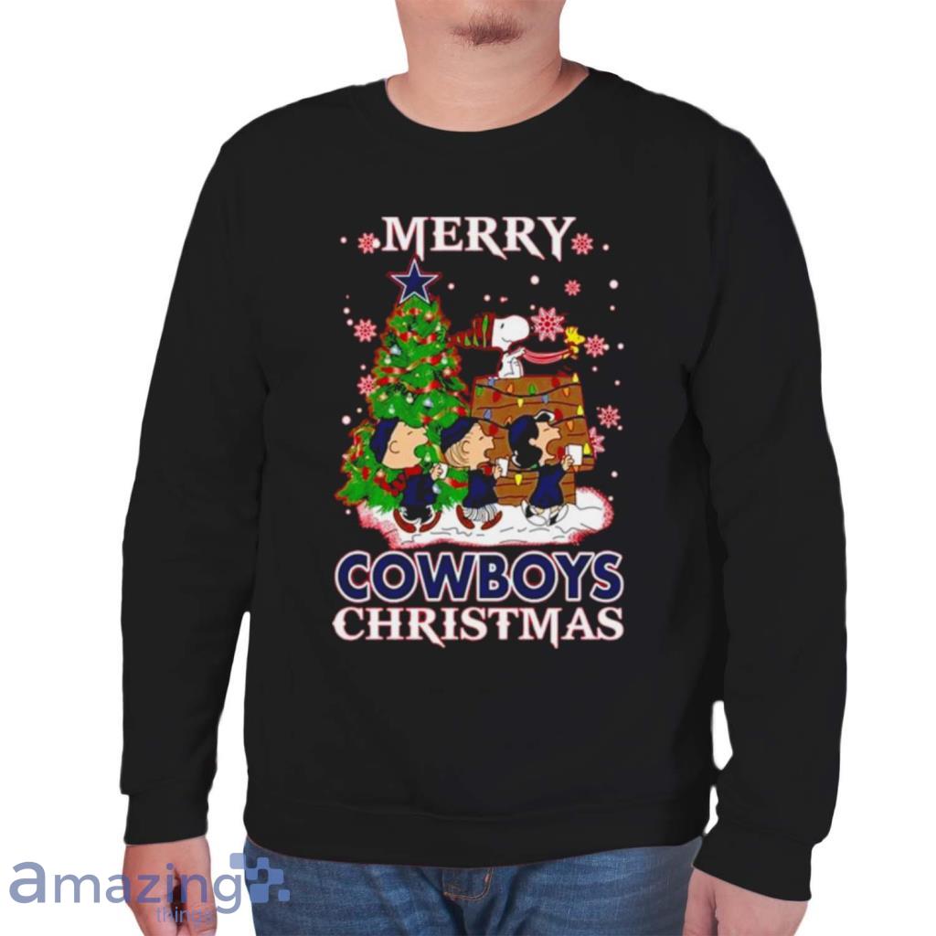 Snoopy and Friends Merry Christmas Dallas Cowboys Shirt, Gifts For