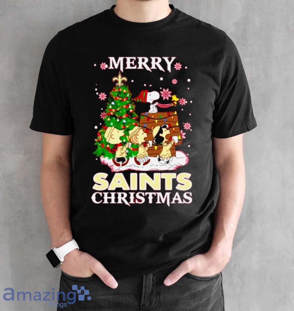 Snoopy and Friends Merry New Orleans Saints Christmas shirt