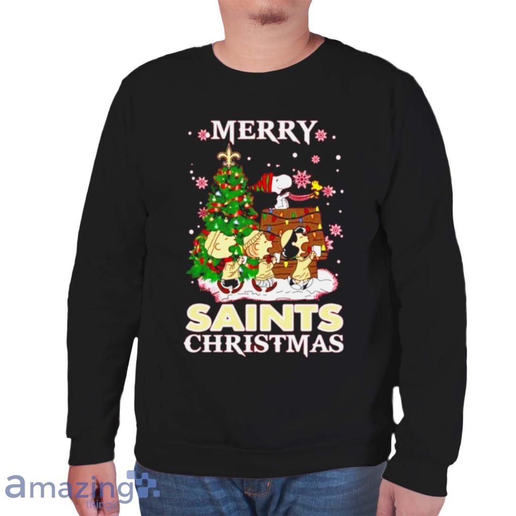 Snoopy and Friends Merry New Orleans Saints Christmas shirt