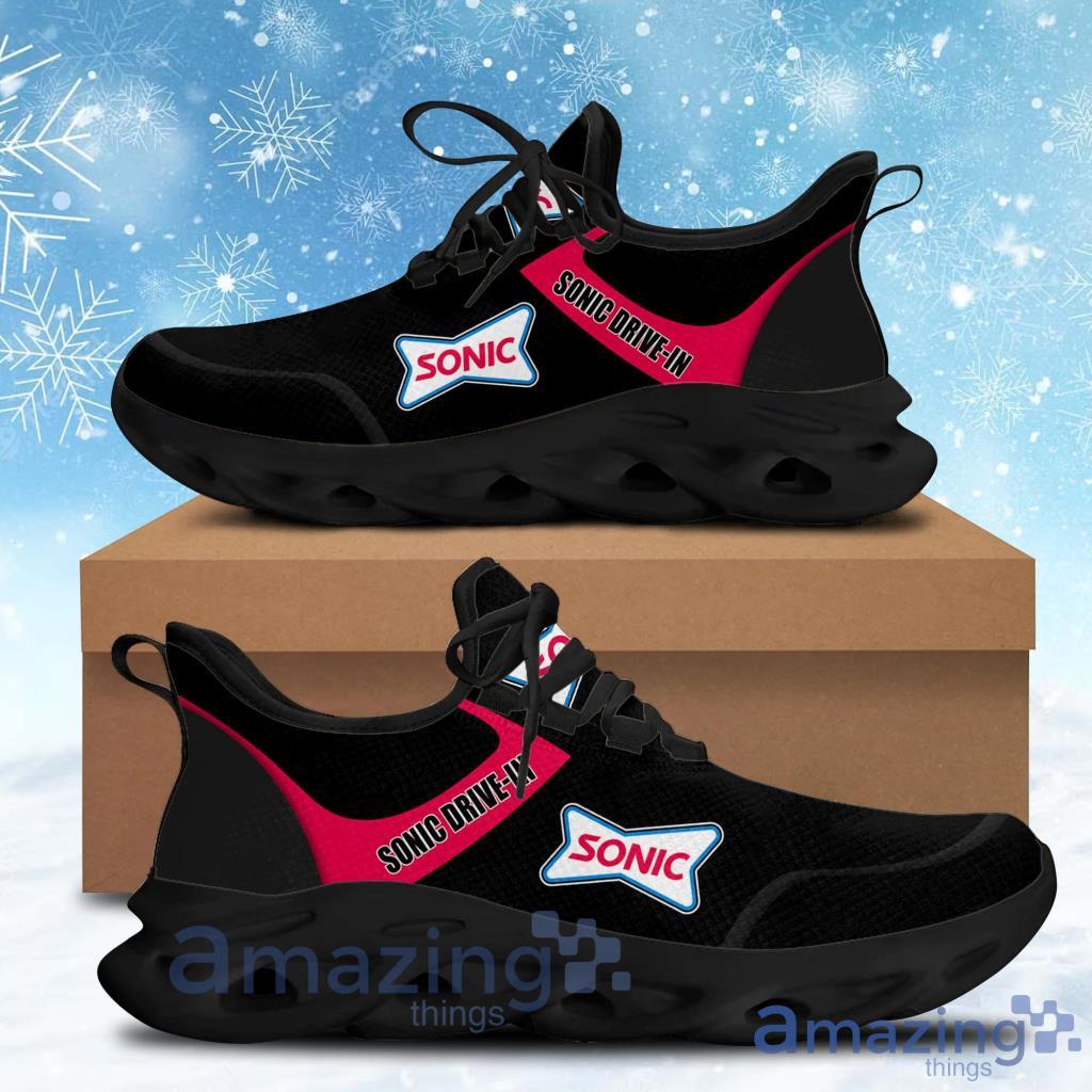 Sonic Drive-In Logo Black Sneaker Max Soul Shoes Gift For Men And Women Product Photo 1