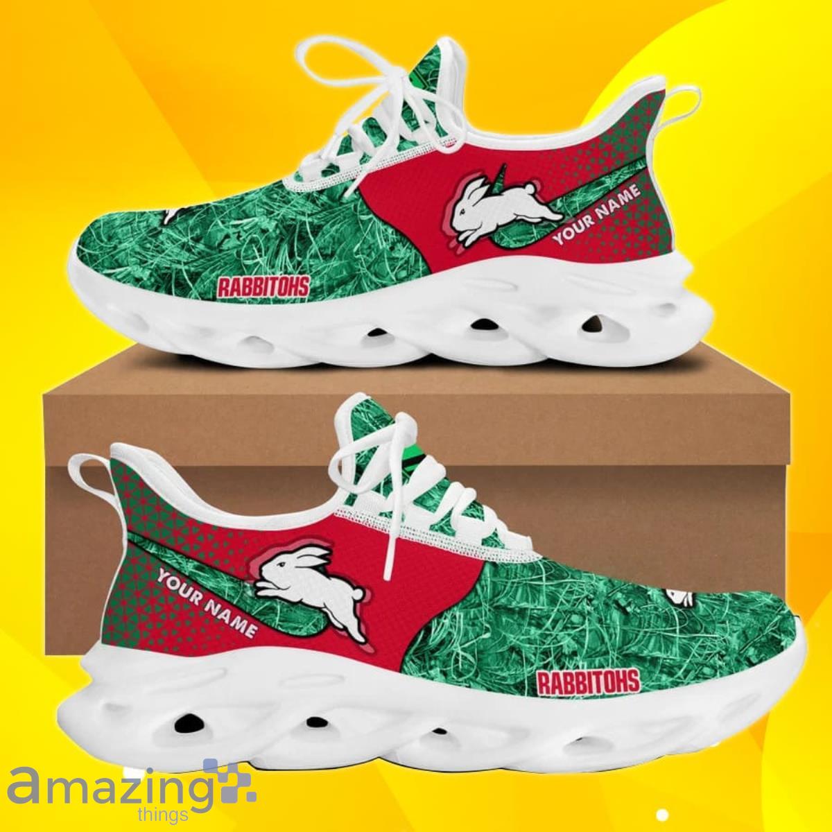 South Sydney Rabbitohs Customized Name NRL Sneakers Men And Women For Fans Product Photo 1