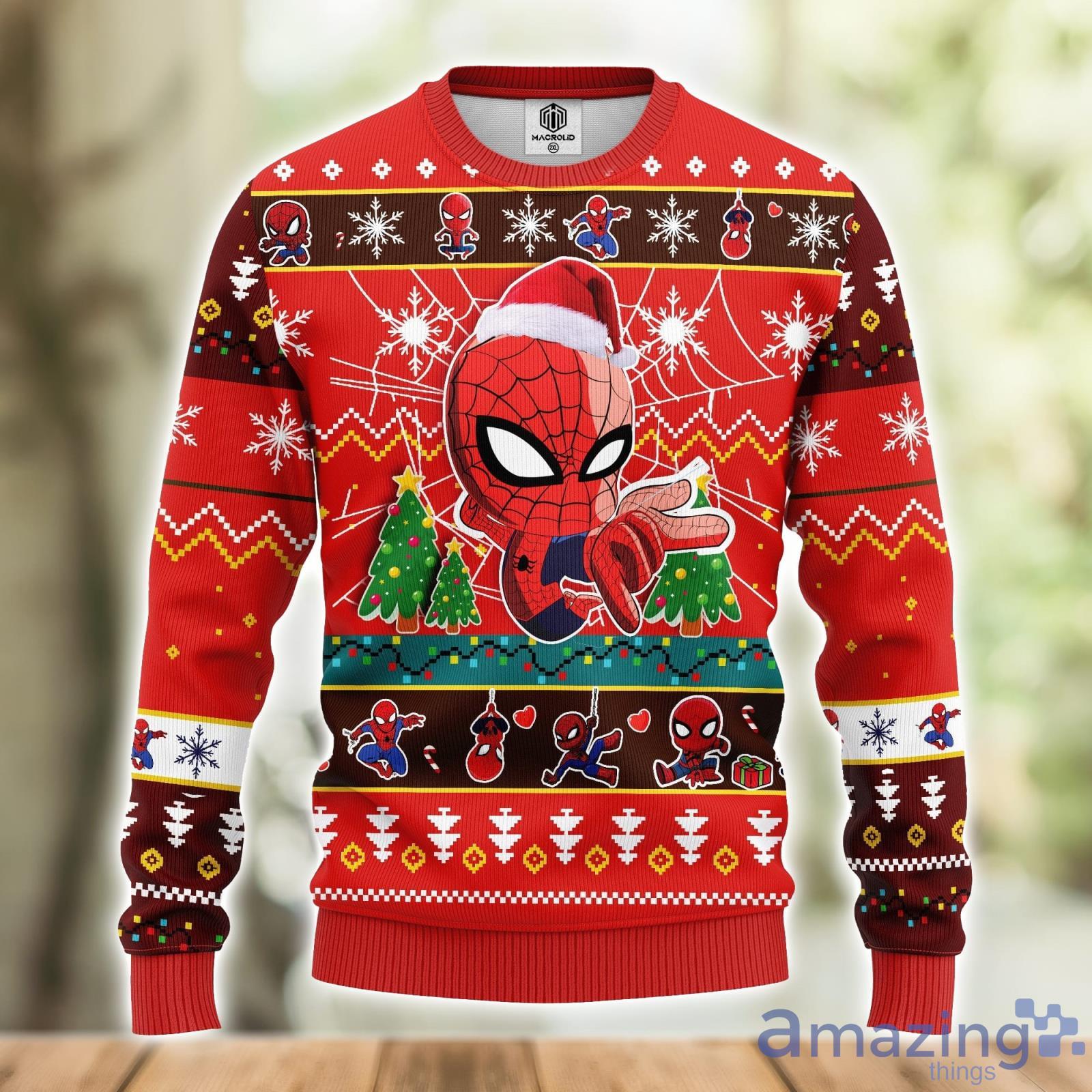 Ugly sweater sale spiderman