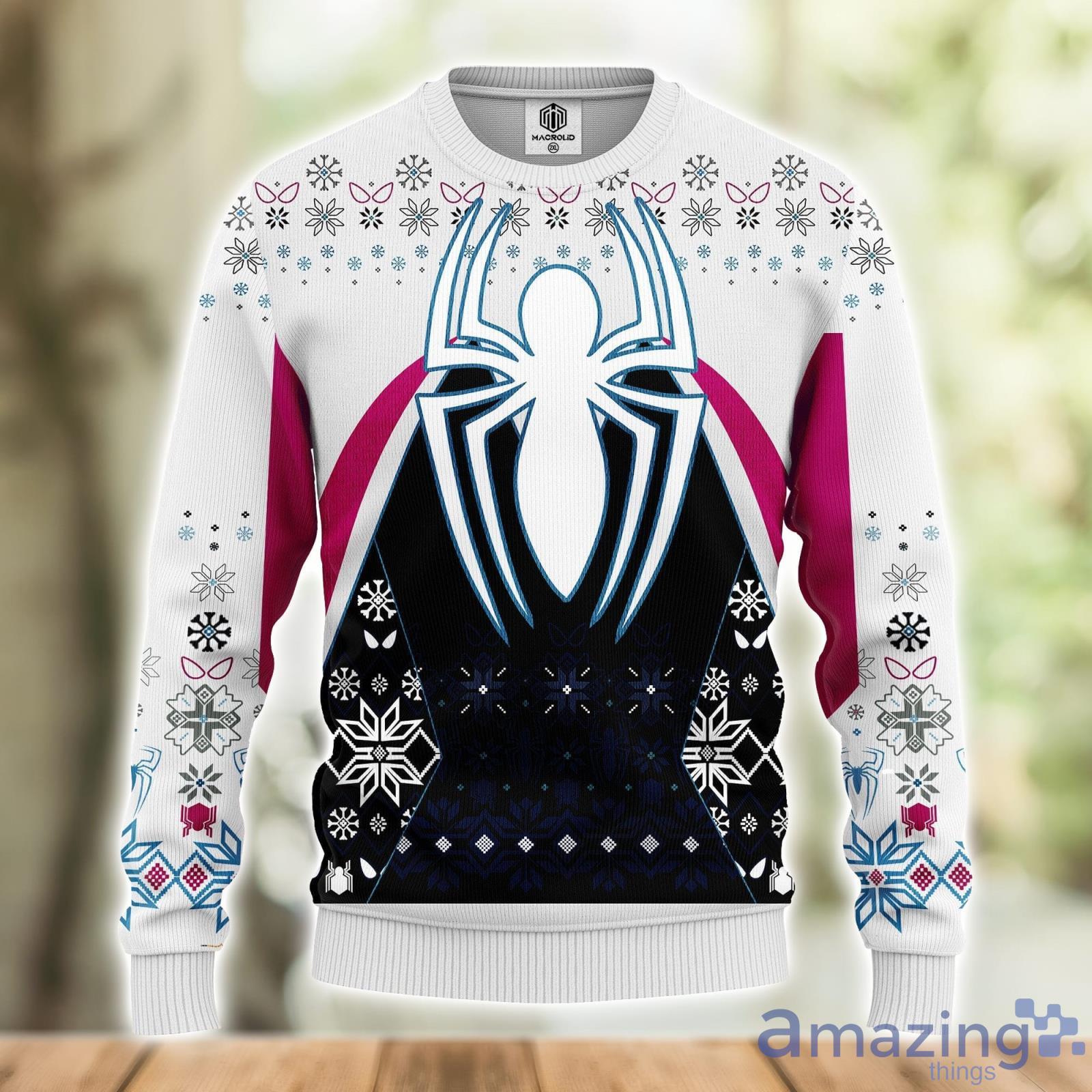 Spiderman White Ugly Christmas Sweater Amazing Gift Men And Women Christmas Gift Product Photo 1