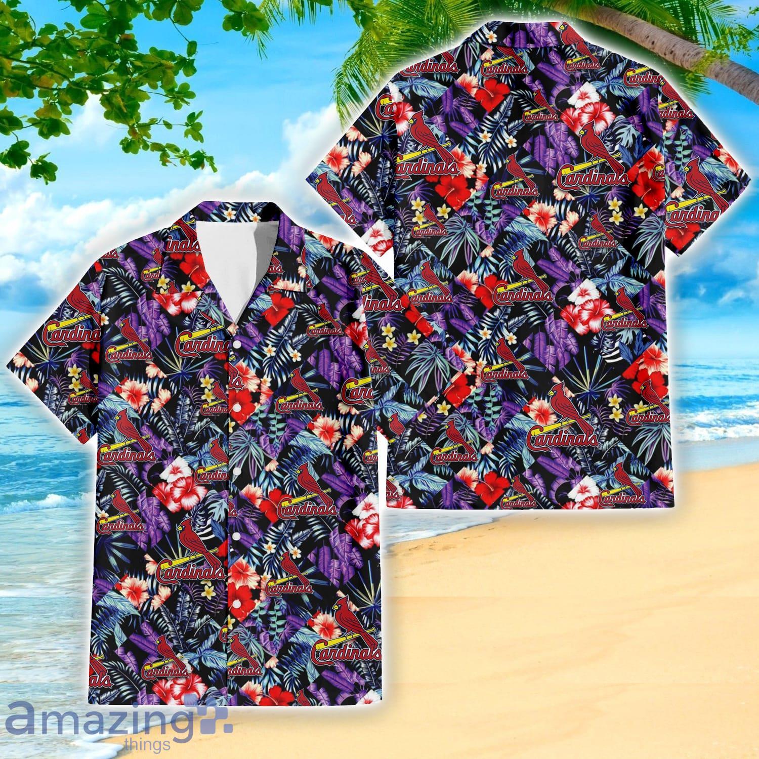 St. Louis Cardinals White Purple Hibiscus Pink Hummingbird Pink Hawaiian  Shirt For Fans - Freedomdesign