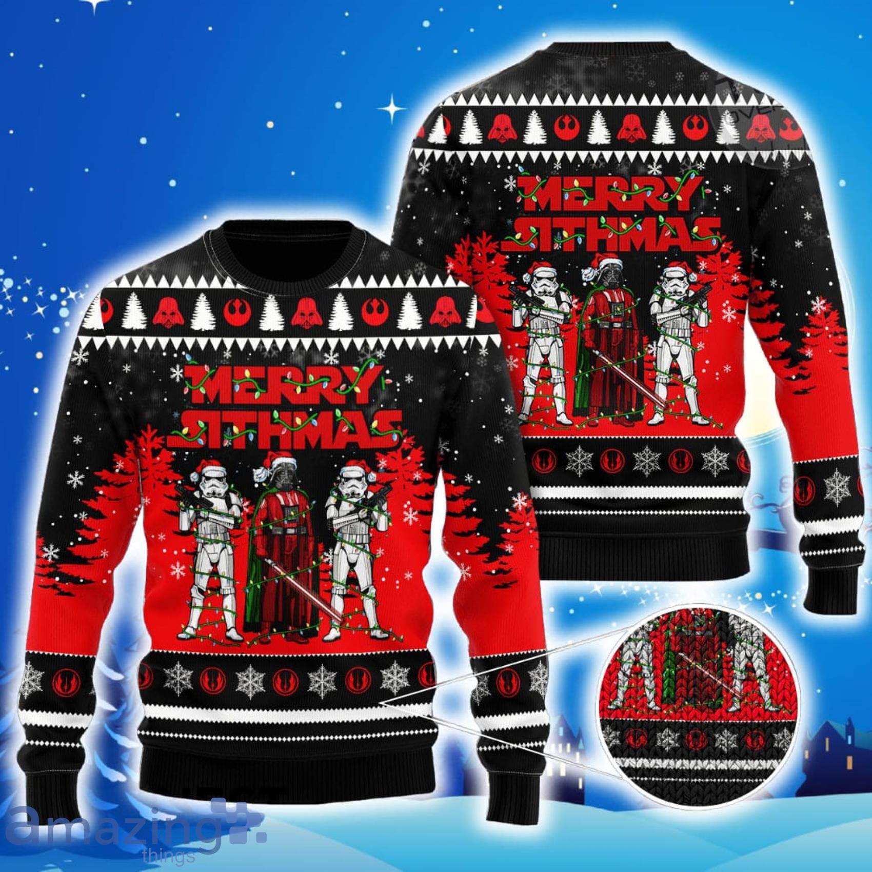 Star Wars All Over Print Christmas Knitting Ugly Sweater Product Photo 1