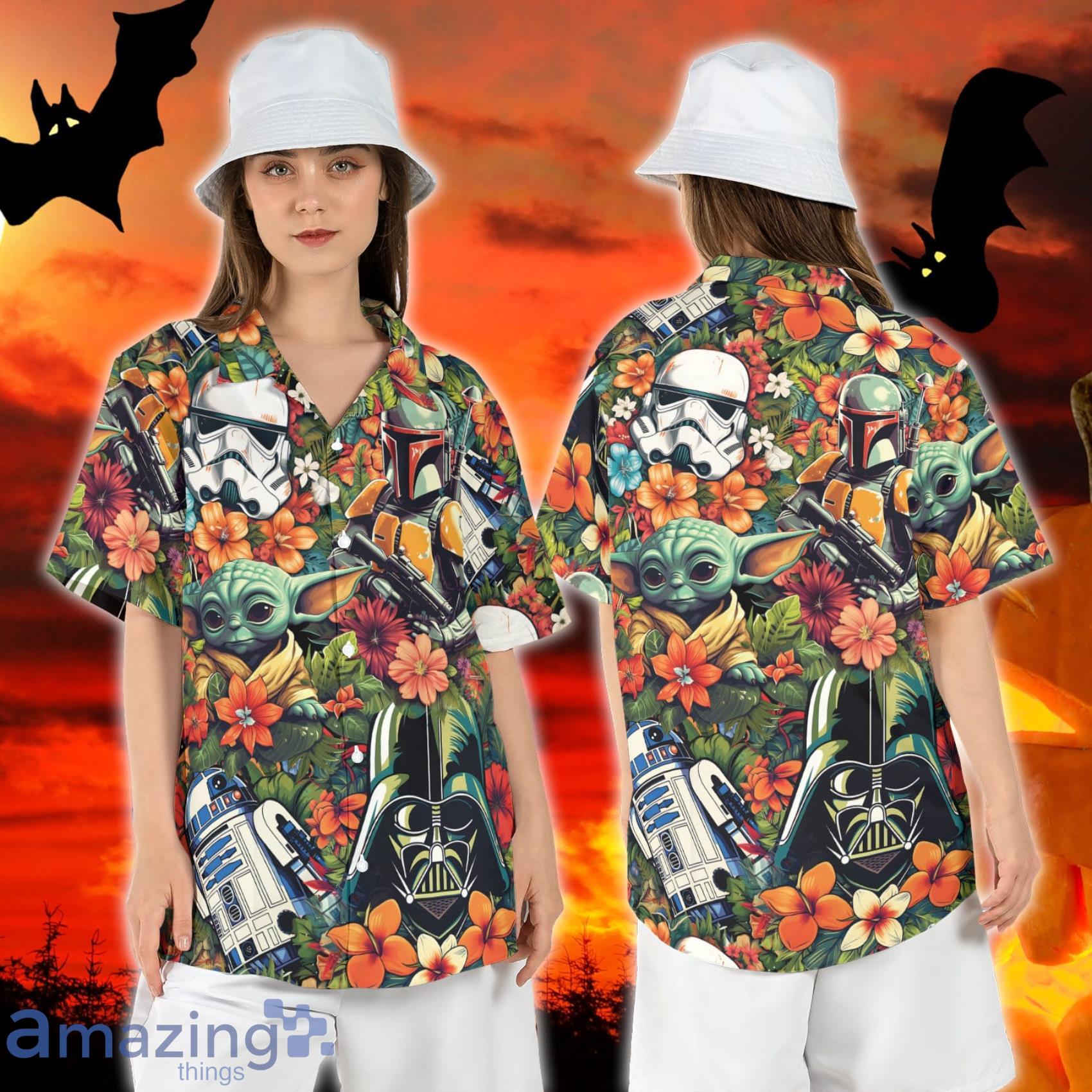 Cheap Flower Baby Yoda Star Wars Hawaiian Shirt, New Star Wars