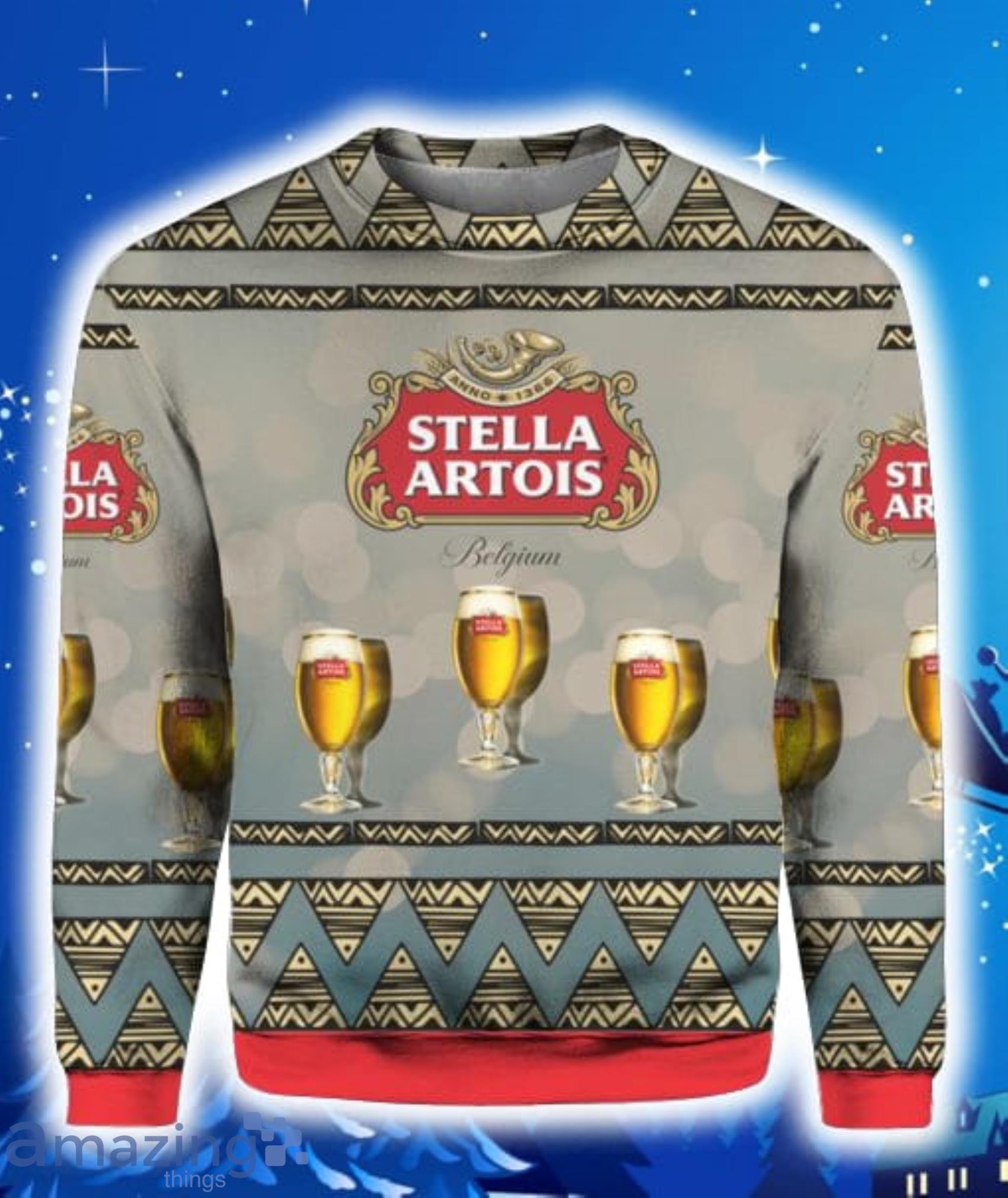 Stella Artois Beer All Over Print 3D Hoodie, T-Shirt, Christmas Sweater Product Photo 1