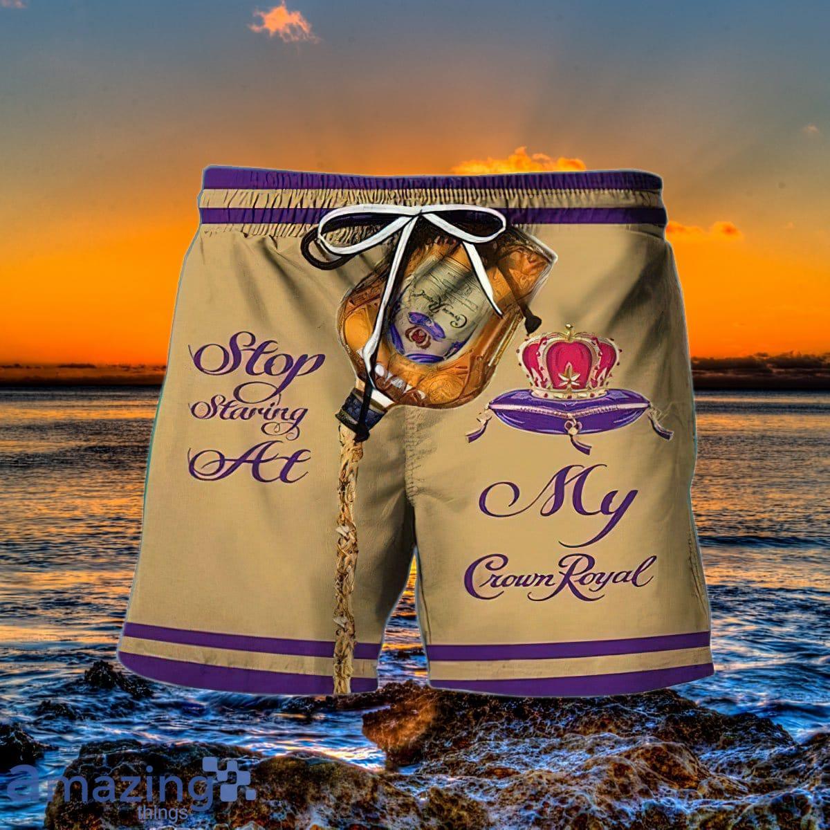 Stop Staring At My Crown Royal Hawaiian Shorts Special Gift Men Women Product Photo 1