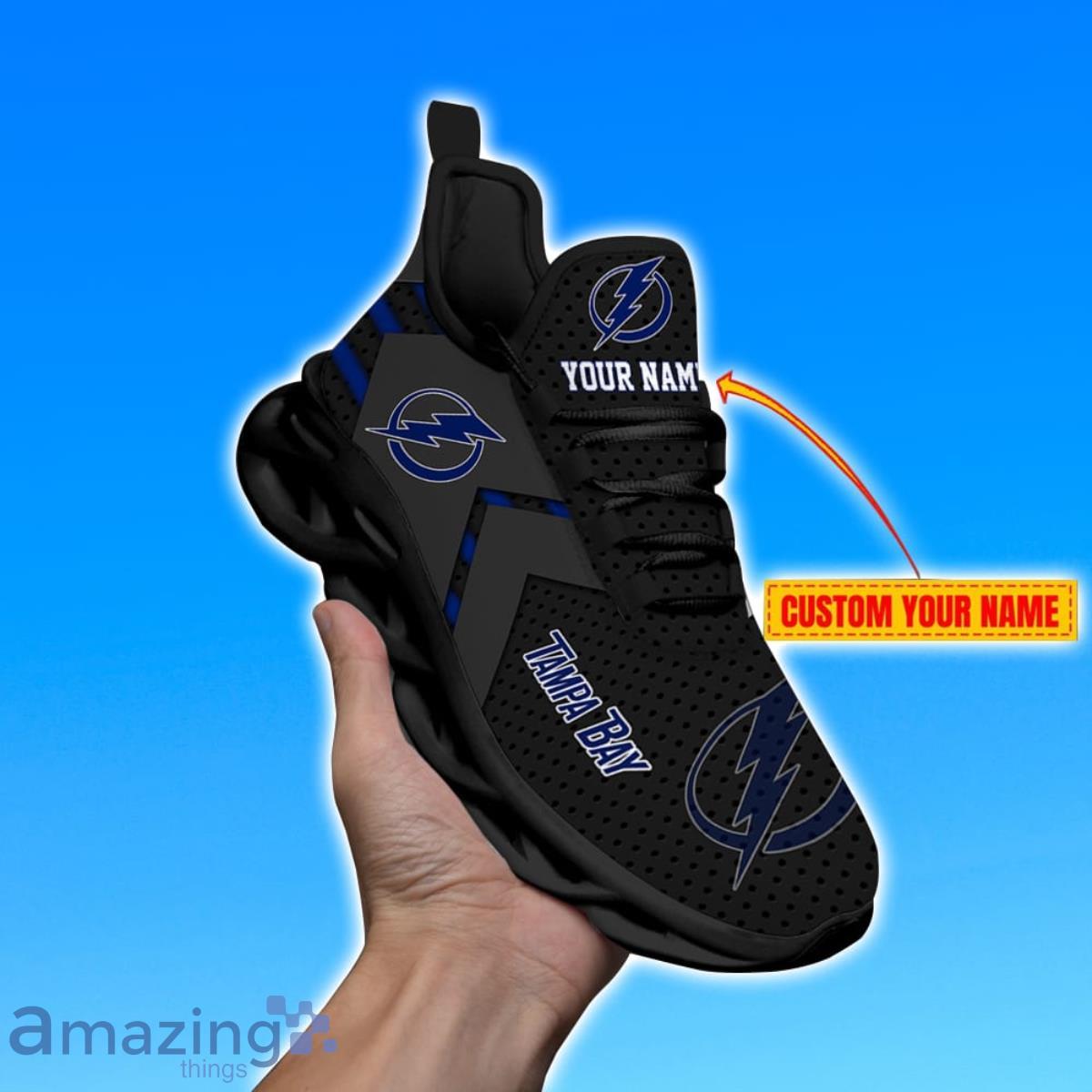 Tampa Bay Lightning-Custom Name NHL New Max Soul Shoes