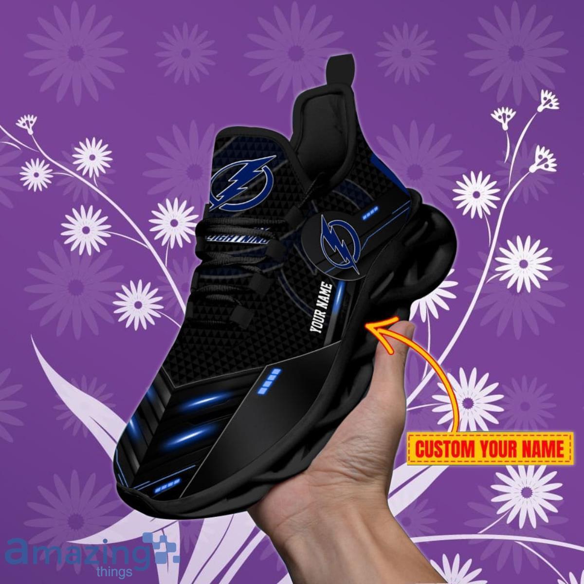 Tampa Bay Lightning Personalized NHL Sport Black Max Soul Shoes Style Gift For Fans Product Photo 1