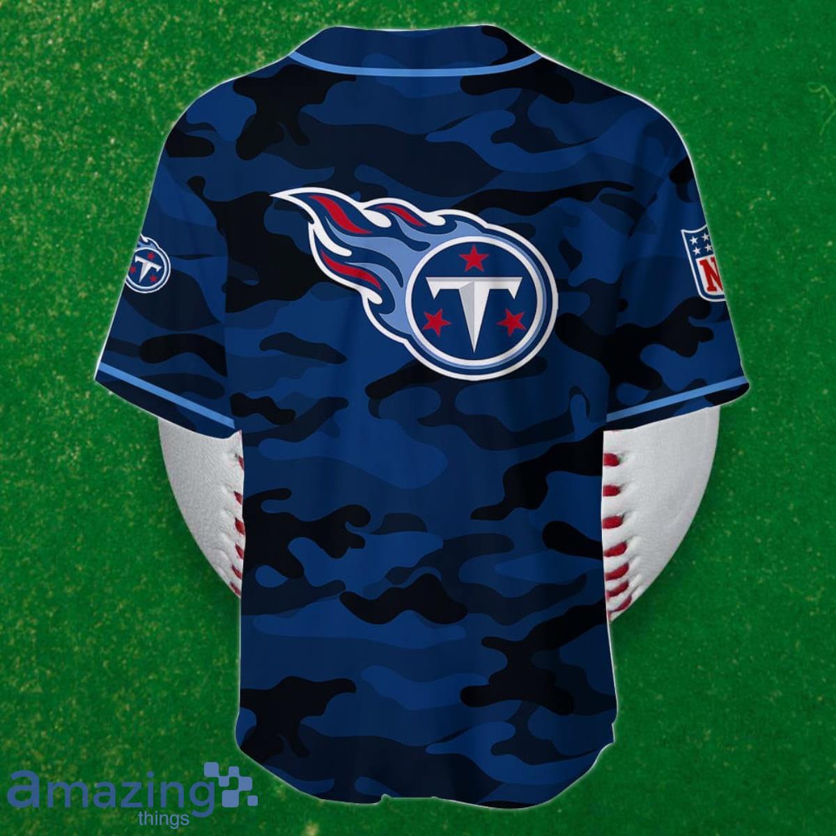 Tennessee Titans Baseball Jersey NFL Fan Gifts Custom Name and