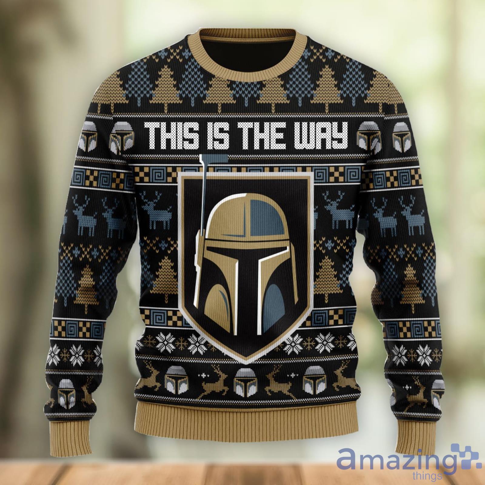 This Is The Way Golden Knights Ugly Christmas Sweater Christmas Gift For Men And Women Product Photo 1 This Is The Way Golden Knights Ugly Christmas Sweater Christmas Gift For Men And Women Product Photo 1