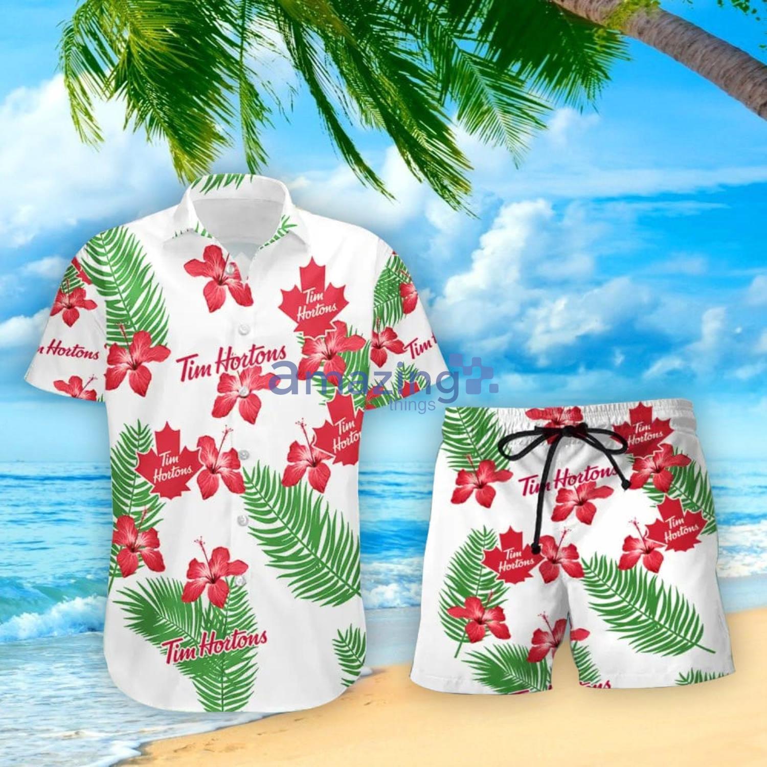 Tropical Flower Pattern Tennessee Titans 3D Hawaiian Shirt And Shorts