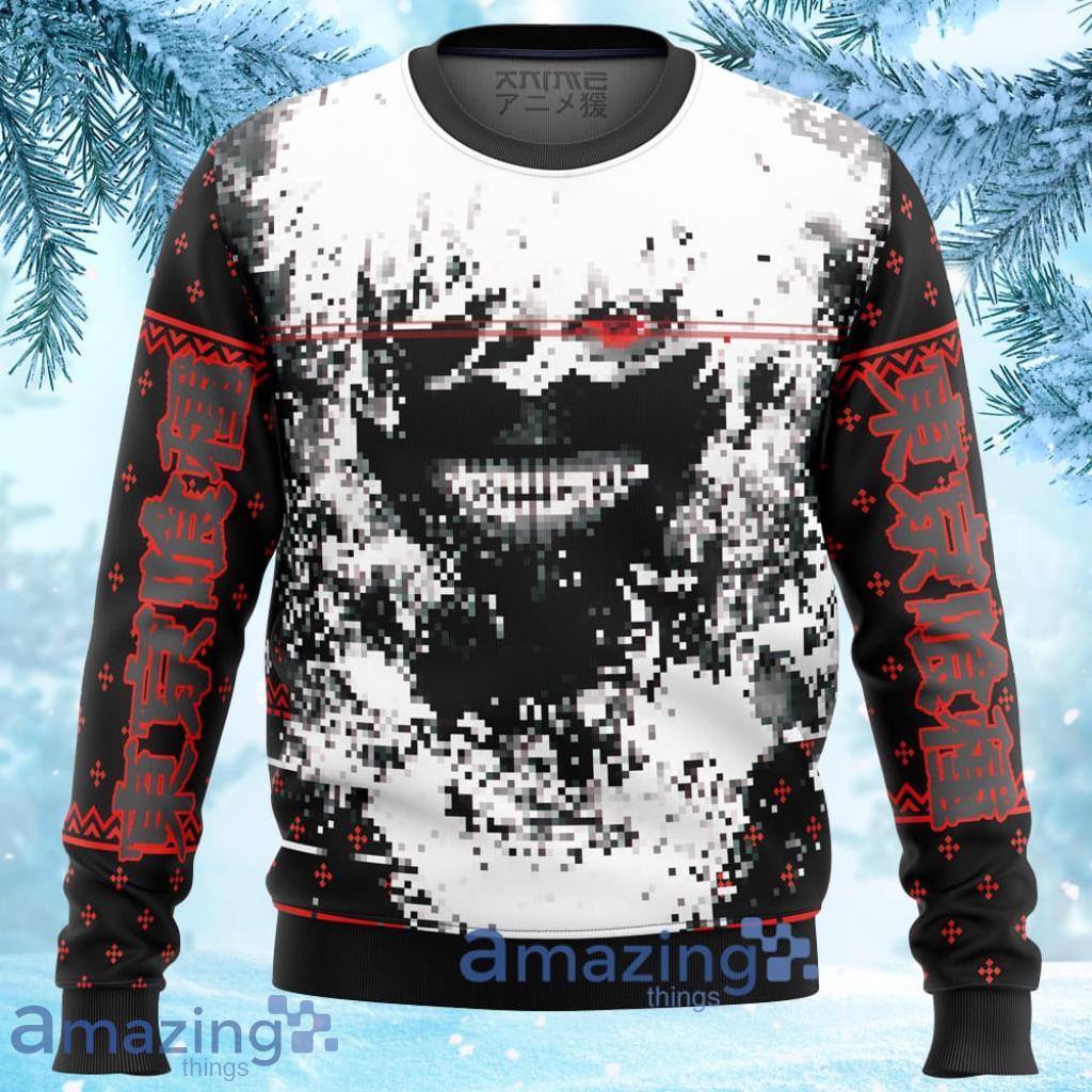 Tokyo Ghoul Kaneki Splatter Ugly Christmas Sweater 3D Gift For Men And Women Product Photo 1