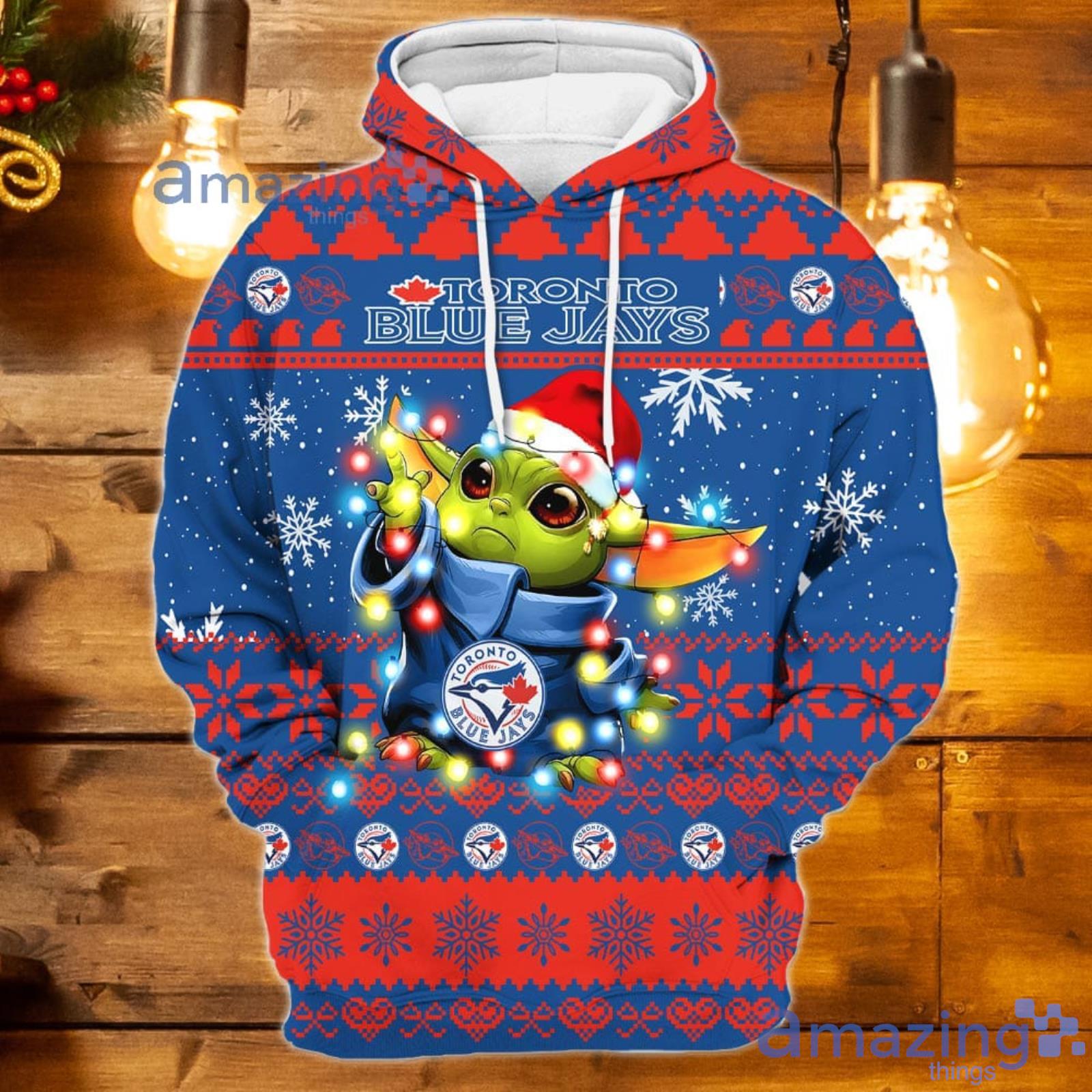 Toronto Blue Jays Baby Yoda Full Print 3D Hoodie Zipper Men Women - T-shirts  Low Price