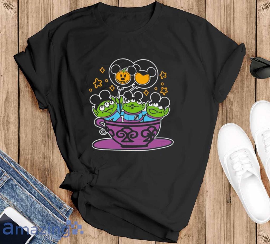 Toy Story Aliens Mickey Little Green Aliens Halloween T Shirt Product Photo 1