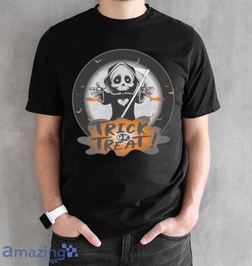 Trick Or Treat Reaper Halloween Season T Shirt image Trick Or Treat Reaper Halloween Season T Shirt Product Photo 2