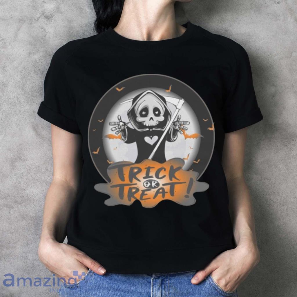 Trick Or Treat Reaper Halloween Season T Shirt image Trick Or Treat Reaper Halloween Season T Shirt Product Photo 3