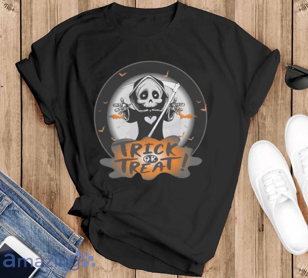 Trick Or Treat Reaper Halloween Season T Shirt Product Photo 1