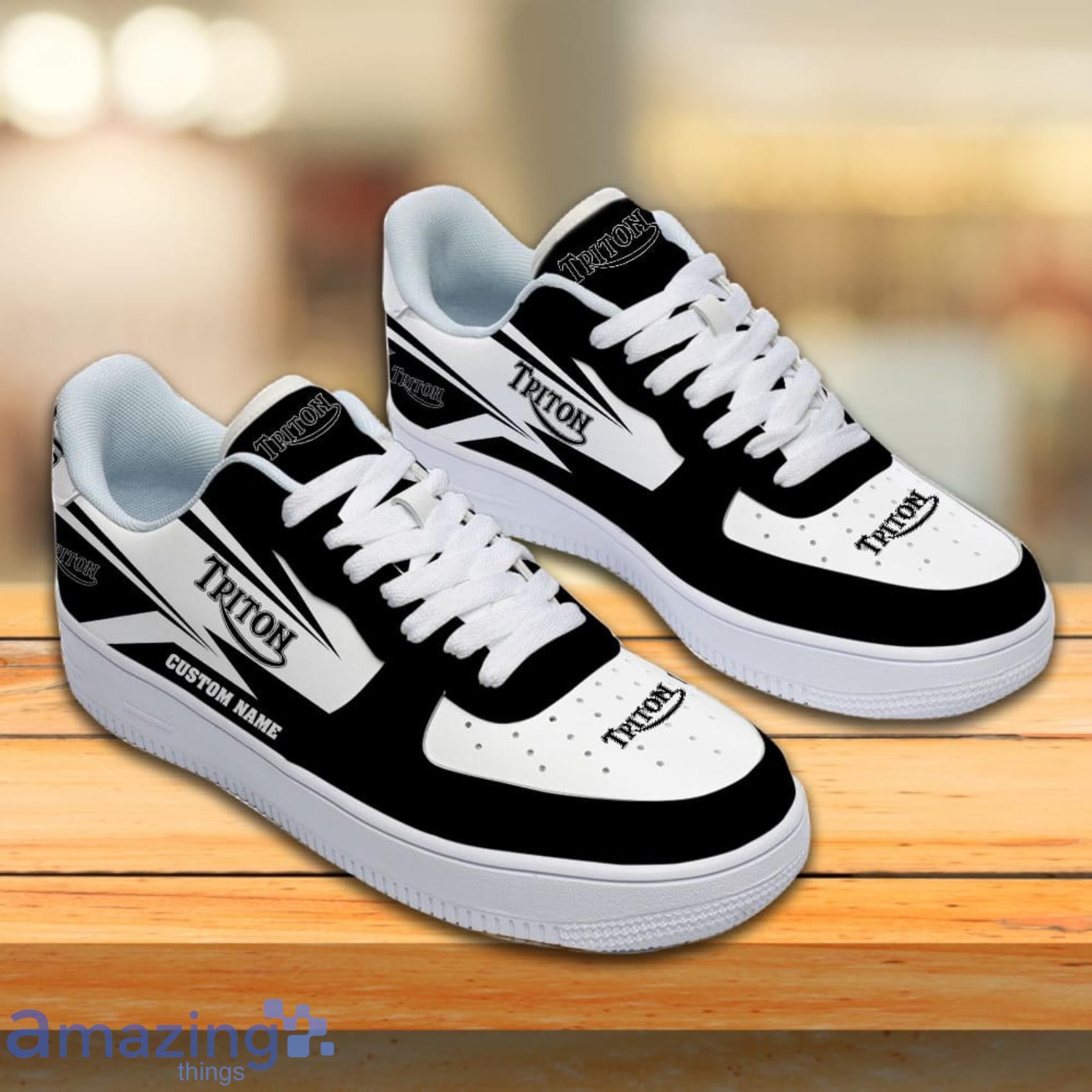 Triton Custom Name Any Logo Or Car Air Force Shoes Gift For Men And Women image Triton Custom Name Any Logo Or Car Air Force Shoes Gift For Men And Women Product Photo 2