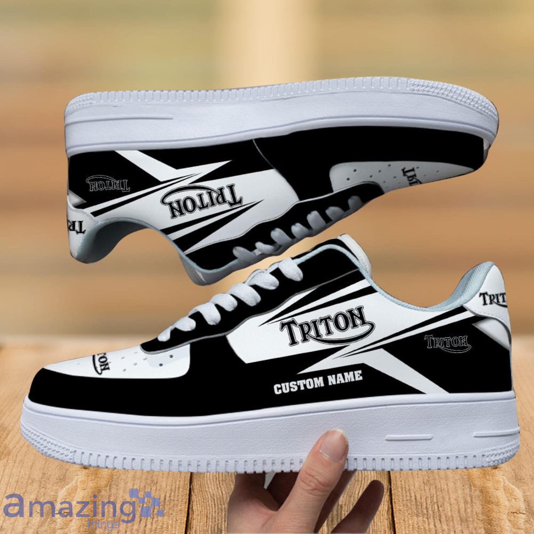 Triton Custom Name Any Logo Or Car Air Force Shoes Gift For Men And Women image Triton Custom Name Any Logo Or Car Air Force Shoes Gift For Men And Women Product Photo 5
