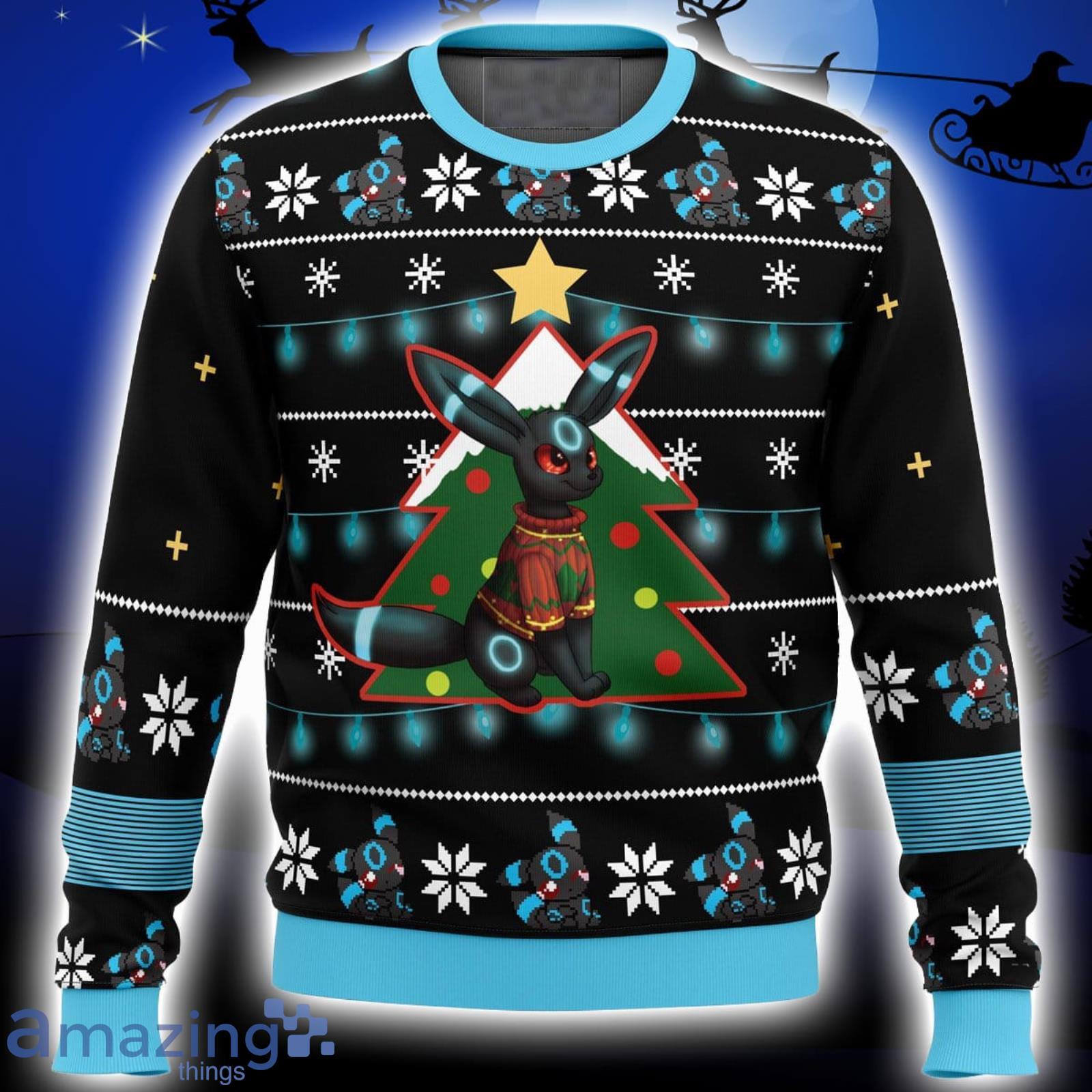 Umbreon Pokemon Xmas Ugly Christmas Sweater Christmas Gift For Men And Women Product Photo 1