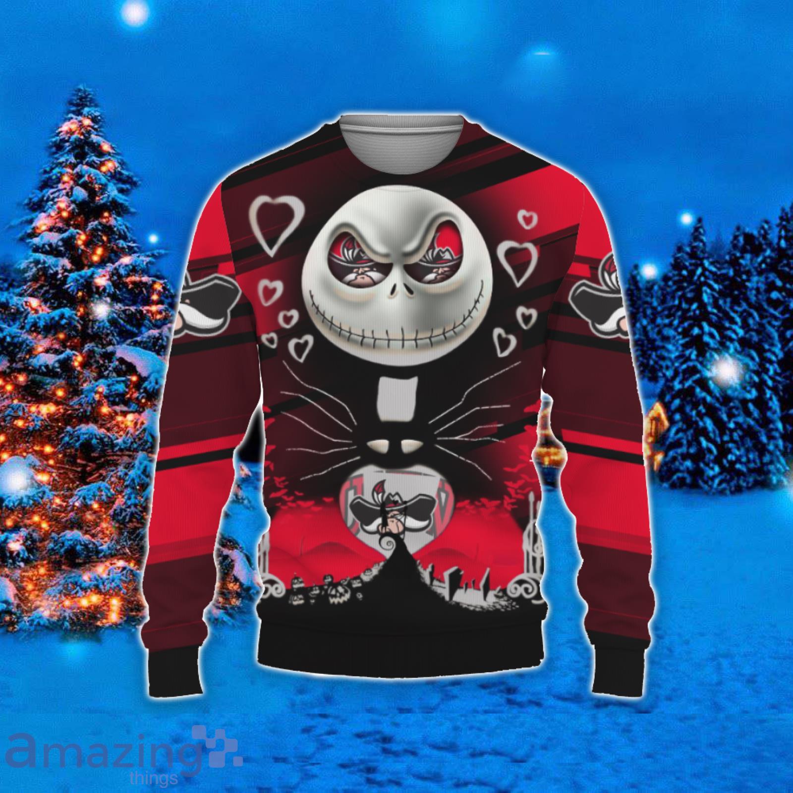 UNLV Rebels Jack Skellington 2023 Ugly Christmas Sweater image UNLV Rebels Jack Skellington 2023 Ugly Christmas Sweater Product Photo 3