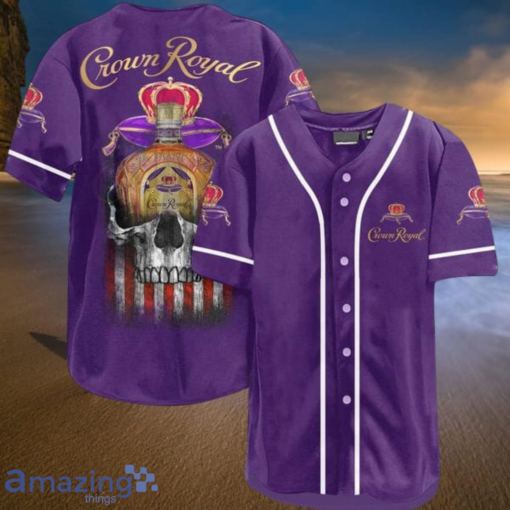 Purple Crown Royal Baseball Jersey Shirt Crown Royal Baseball 