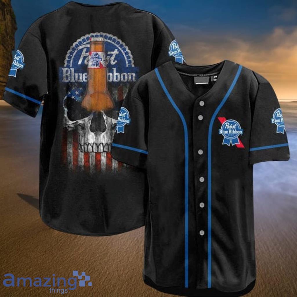 Pabst Blue Ribbon US Flag Baseball Jersey - The Clothes You'll