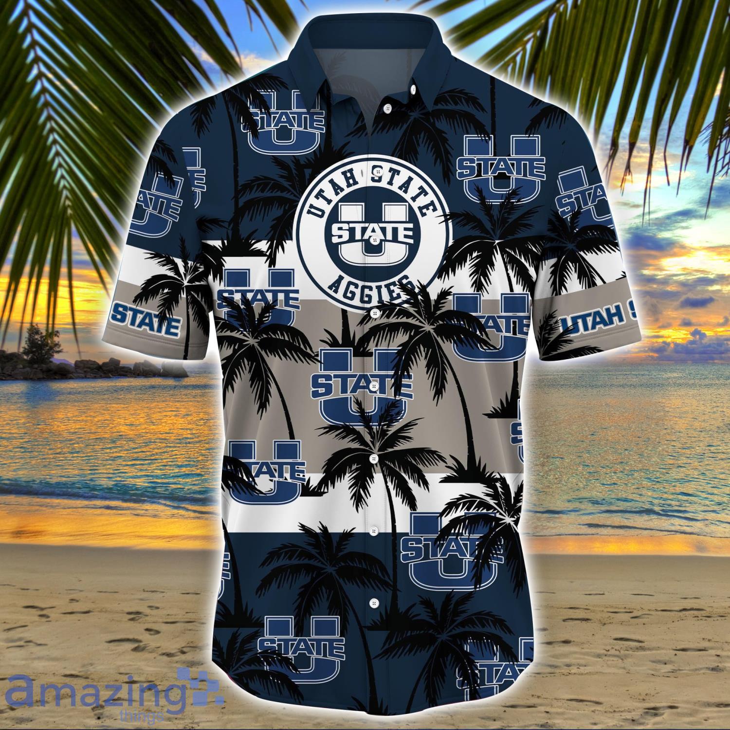 NCAA Utah State Aggies Flower Cheap Hawaiian Shirt 3D